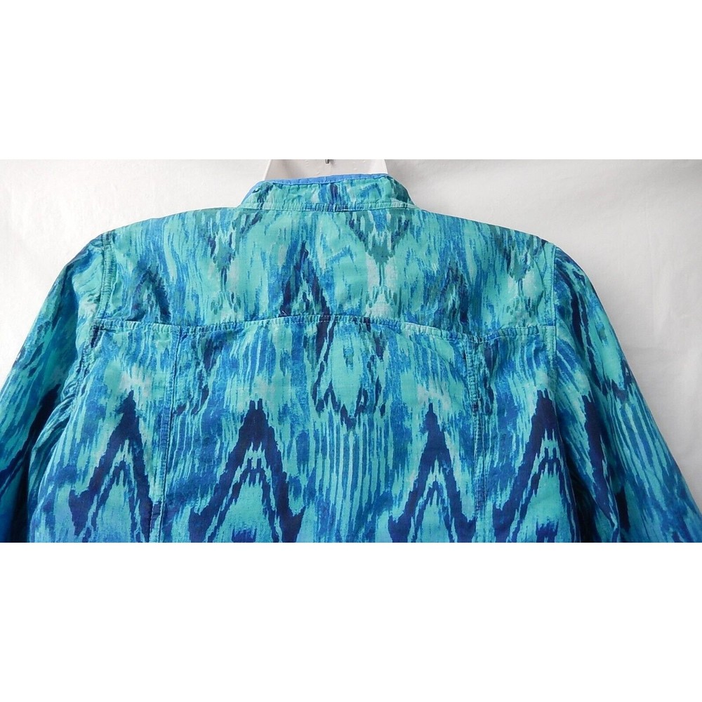 Chico's Women Blazer Sz 0/S Long Sleeve Open Front Basic Mid Length Casual - Picture 5 of 9